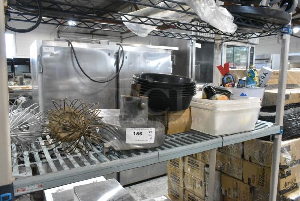 ALL ONE MONEY! Tier Lot of Various Items Including Whisk Attachments, Pelican Head Piece and Beer Tap Handles. - Image 1 of 12