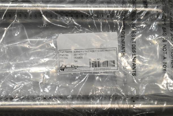 BRAND NEW SCRATCH AND DENT! Cooking Performance Group CPG 3511470672 U Type Burner Assembly CBL / CBL Countertop Charbroilers and G / GT Countertop Griddles - Image 3 of 3