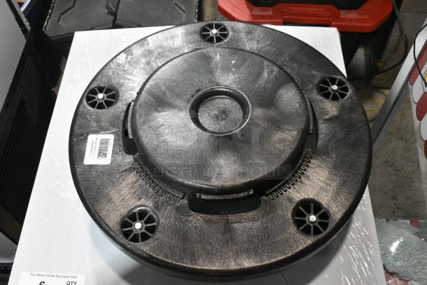 2 Black Round Trash Can Dolly on Commercial Casters. 2 Times Your Bid! - Image 4 of 5