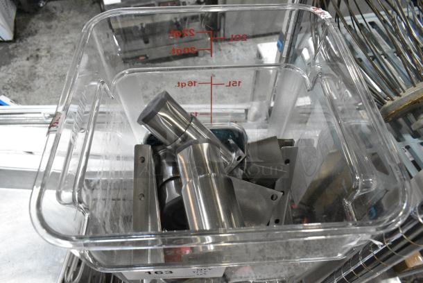 ALL ONE MONEY! Tier Lot of Various Items Including Metal Fry Baskets, Poly Bin and Skillets - Image 6 of 7