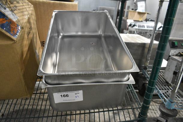 2 Stainless Steel Drop In Bins. 2 Times Your Bid! - Image 1 of 5