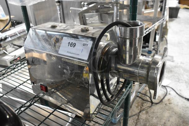 Boxer Metal Commercial Countertop Meat Grinder. 115 Volts, 1 Phase. Tested and Does Not Power On - Image 1 of 8
