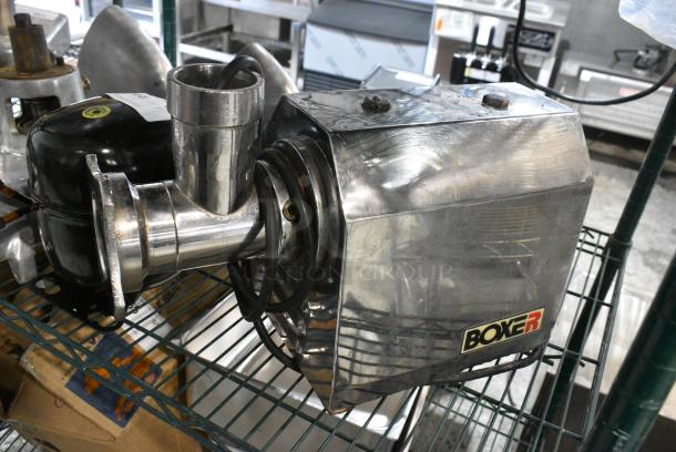 Boxer Metal Commercial Countertop Meat Grinder. 115 Volts, 1 Phase. Tested and Does Not Power On - Image 3 of 8