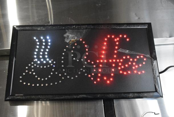Coffee Light Up Sign. - Image 1 of 5