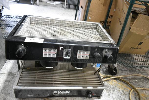 Brasilia Portofino 2 GP/DIG Metal Commercial Countertop 2 Group Espresso Machine. 220 Volts. - Image 3 of 8