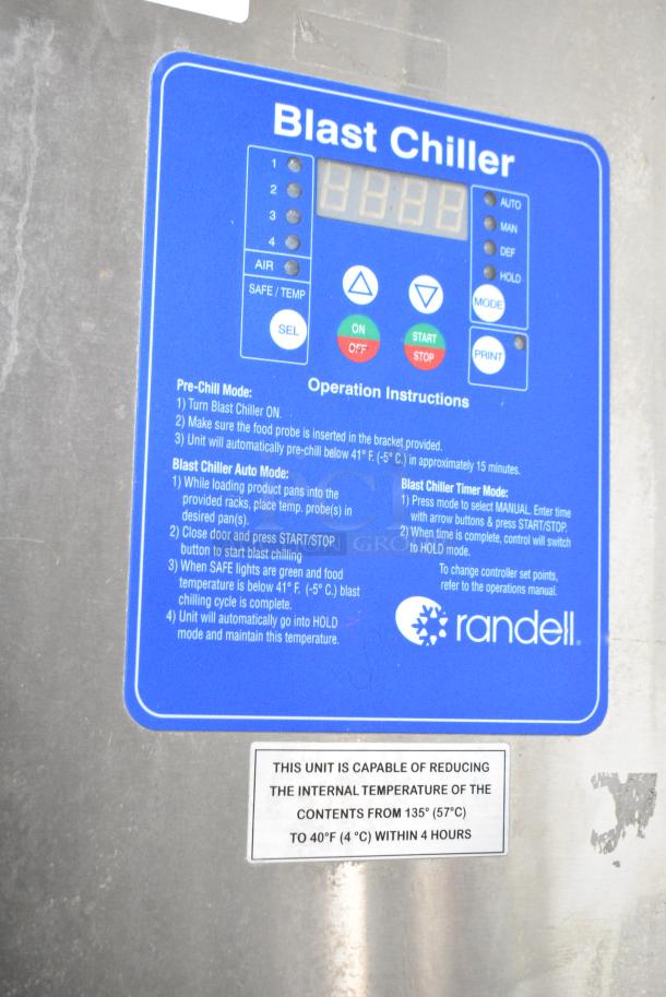 Randell BC-18 Stainless Steel Commercial Blast Chiller w/ 4 Probes. 115/230 Volts, 1 Phase. - Image 3 of 8