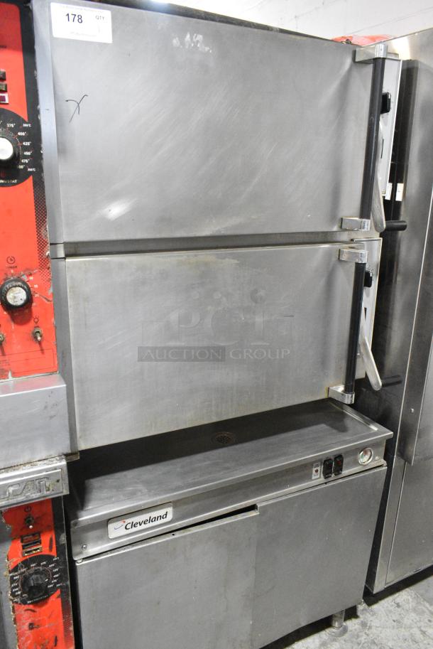 2017 Cleveland 36CGM16300 Convection Pro XVI Metal Commercial Natural Gas Powered 2 Deck Steam Cabinet. 300,000 BTU. - Image 1 of 11