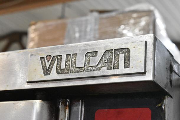 2 Vulcan Stainless Steel Commercial Natural Gas Powered Full Size Convection Oven w/ View Through Doors and Thermostatic Controls on Commercial Casters. 2 Times Your Bid! - Image 2 of 9