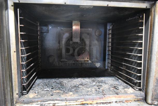 2 Vulcan Stainless Steel Commercial Natural Gas Powered Full Size Convection Oven w/ View Through Doors and Thermostatic Controls on Commercial Casters. 2 Times Your Bid! - Image 6 of 9