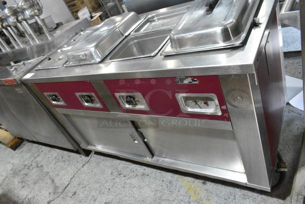Seco Products 4HF Stainless Steel Commercial Electric Powered 4 Bay Steam Table on Commercial Casters. 120/208 Volts. 1 Phase. - Image 2 of 10