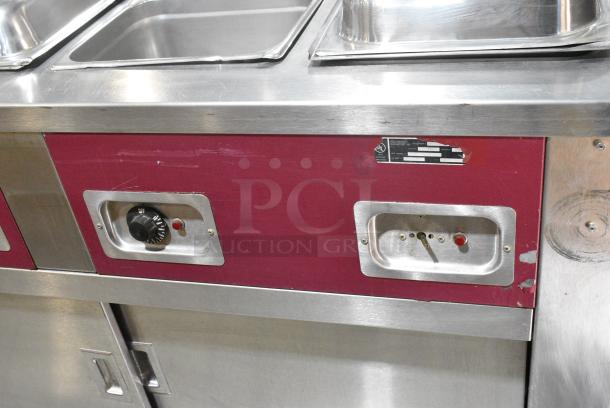 Seco Products 4HF Stainless Steel Commercial Electric Powered 4 Bay Steam Table on Commercial Casters. 120/208 Volts. 1 Phase. - Image 4 of 10