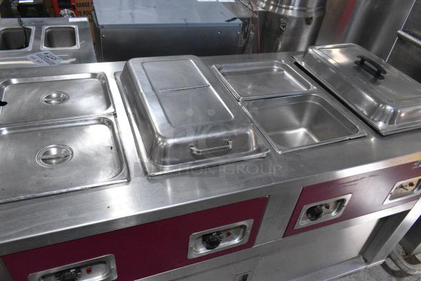 Seco Products 4HF Stainless Steel Commercial Electric Powered 4 Bay Steam Table on Commercial Casters. 120/208 Volts. 1 Phase. - Image 7 of 10