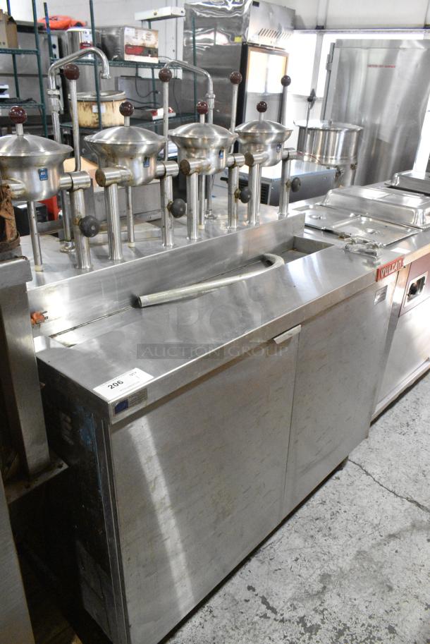 Vulcan VOB-4148G Stainless Steel Commercial Floor Style Propane Gas Powered 4 Kettle Tilting Kettle Stand. - Image 2 of 9