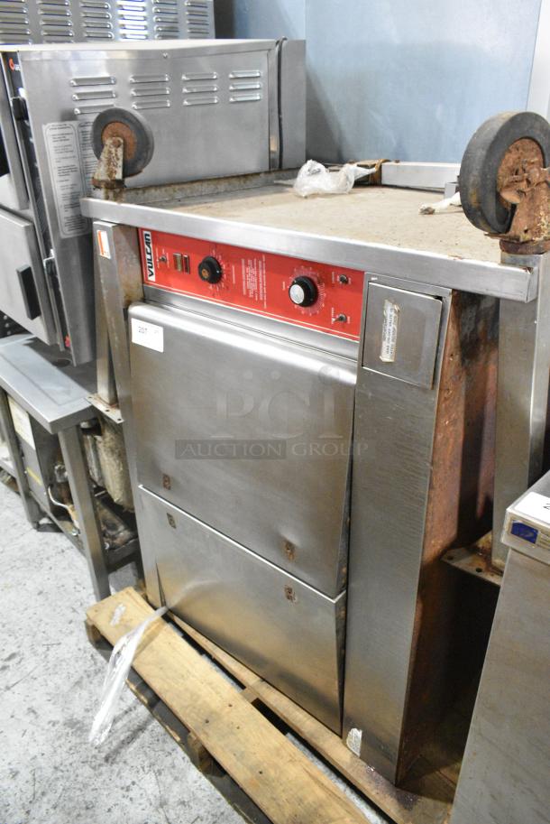 Vulcan Stainless Steel Commercial Propane Gas Powered Full Size Convection Oven w/ Solid Doors, Metal Oven Racks and Thermostatic Controls. - Image 1 of 7
