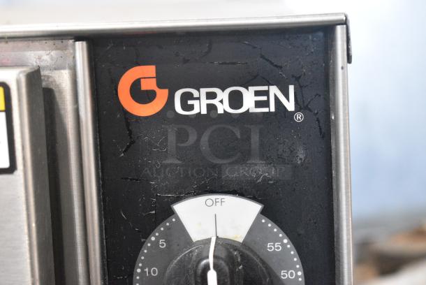 Groen HyPer Steam Stainless Steel Commercial Floor Style Natural Gas Powered 2 Deck Steam Cabinet. - Image 4 of 13