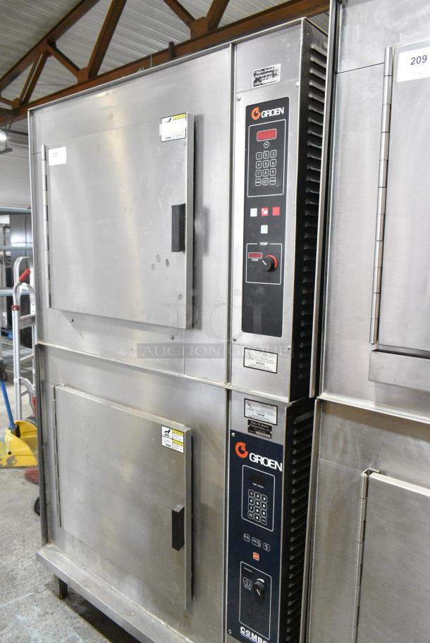 2 Groen CC20-G Stainless Steel Commercial Natural Gas Powered Convection Oven. 90,000 BTU. 2 Times Your Bid! - Image 1 of 8