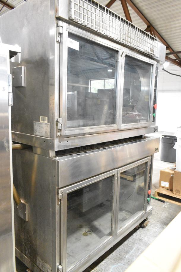 2 Hardt Inferno 2000 Metal Commercial Natural Gas Powered Rotisserie Oven on Commercial Casters. 2 Times Your Bid! - Image 2 of 8