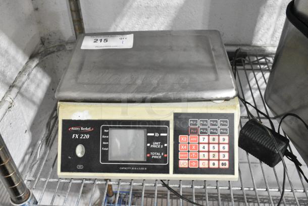 Avery Berkel FX220 Countertop Food Portioning Scale. - Image 1 of 7