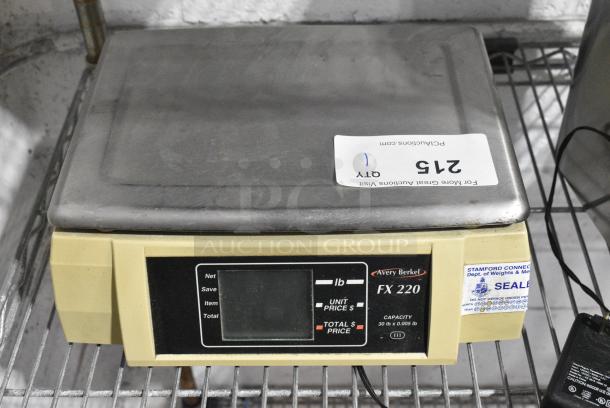 Avery Berkel FX220 Countertop Food Portioning Scale. - Image 6 of 7