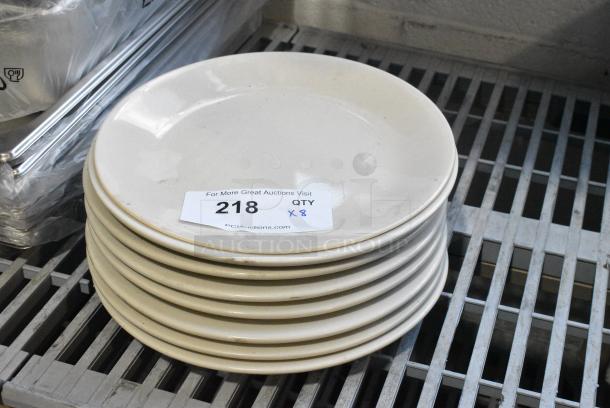 8 Ceramic Plates. 8 Times Your Bid! - Image 1 of 7