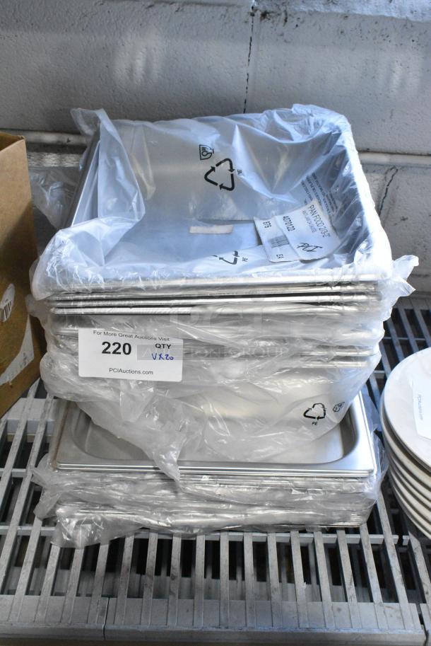 20 BRAND NEW SCRATCH AND DENT! Items Including Stainless Steel Drop In Bins including 4070122 Choice 2/3 Size 2 1/2" Deep Anti-Jam Stainless Steel Steam Table / Hotel Pan - 24 Gauge. 20 Times Your Bid! - Image 1 of 8