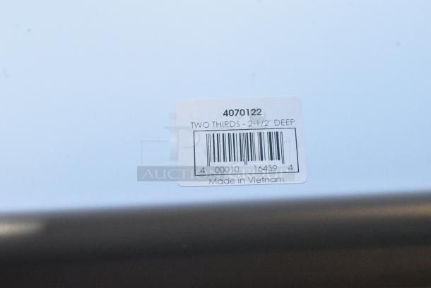 20 BRAND NEW SCRATCH AND DENT! Items Including Stainless Steel Drop In Bins including 4070122 Choice 2/3 Size 2 1/2" Deep Anti-Jam Stainless Steel Steam Table / Hotel Pan - 24 Gauge. 20 Times Your Bid! - Image 4 of 8