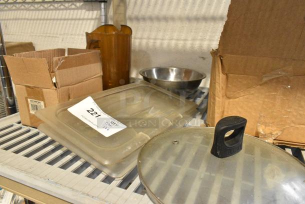 ALL ONE MONEY! Tier Lot of Various Items Including Clear Poly Pitchers and Rapid Cool Bottle. - Image 7 of 12