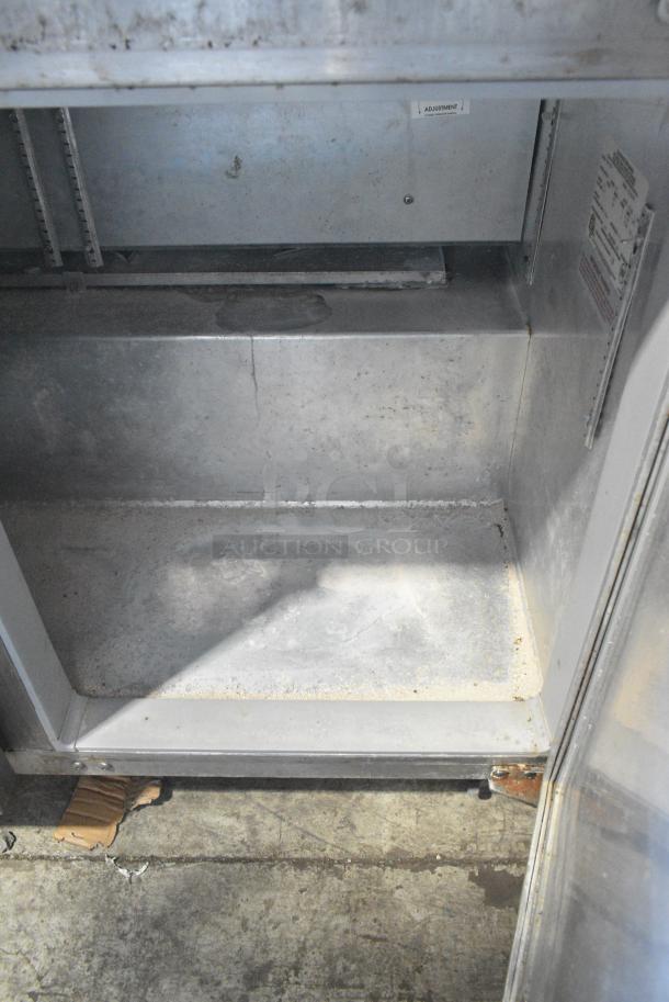 Continental SW48-BS Stainless Steel Commercial 2 Door Work Top Cooler on Commercial Casters. 115 Volts, 1 Phase. Tested and Working! - Image 6 of 8