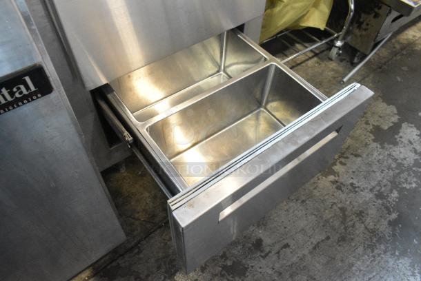 Infinity IBLRR-1-2-SSD-AS-ST-CL-M Stainless Steel Commercial 2 Drawer Cooler. 115 Volts, 1 Phase. Tested and Powers On But Does Not Get Cold - Image 4 of 6
