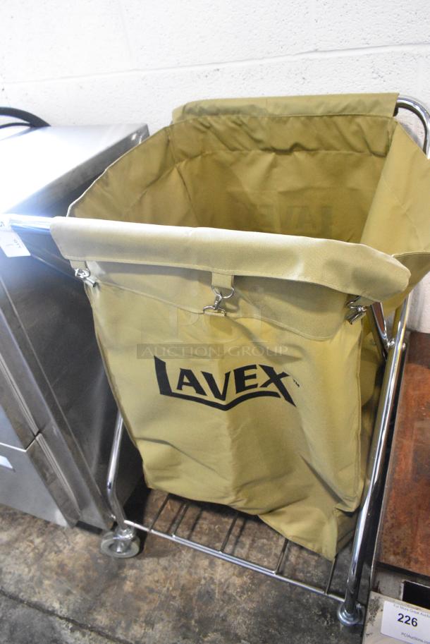 Lavex Metal Laundry Basket on Commercial Casters. - Image 1 of 5
