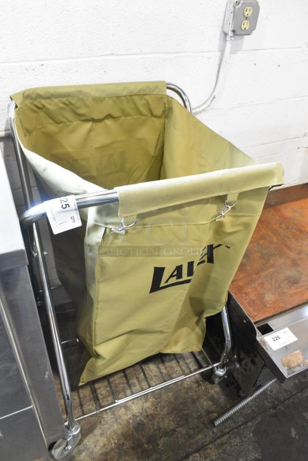 Lavex Metal Laundry Basket on Commercial Casters. - Image 4 of 5