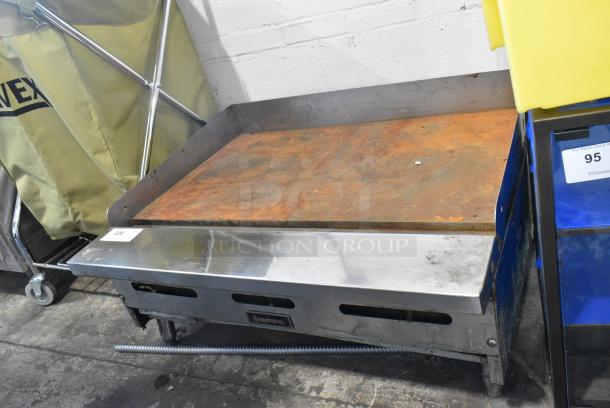 Sierra Stainless Steel Commercial Countertop Natural Gas Powered Flat Top Griddle. - Image 1 of 7