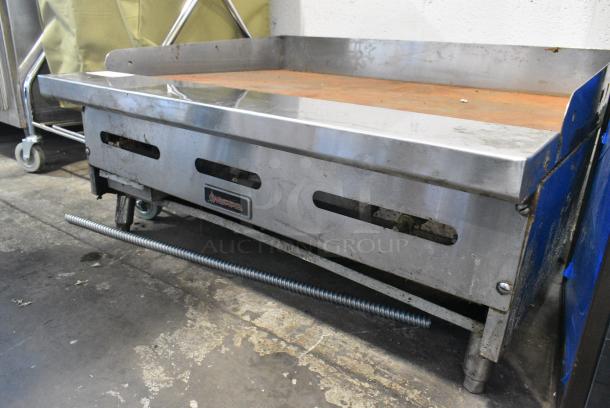 Sierra Stainless Steel Commercial Countertop Natural Gas Powered Flat Top Griddle. - Image 4 of 7