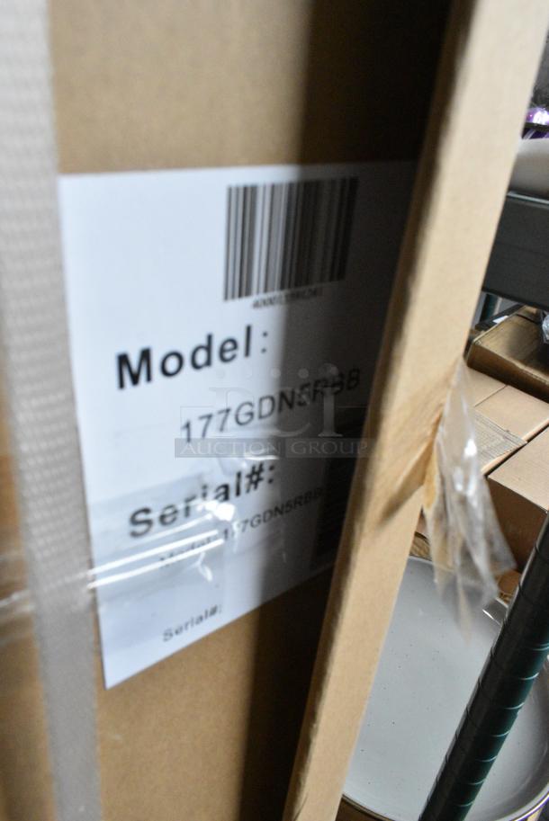 BRAND NEW IN BOX! Galaxy 177GDN5RBB Metal Commercial Single Door Reach In Cooler Merchandiser with Red, White, and Blue LED Lighting. 110-120 Volts, 1 Phase. - Image 3 of 3
