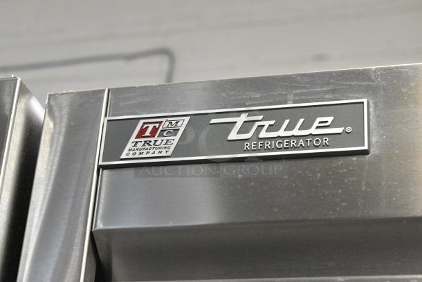 2017 True T-35 Stainless Steel Commercial 2 Door Reach In Cooler w/ Poly Coated Racks. 115 Volts, 1 Phase. Tested and Working! - Image 3 of 6