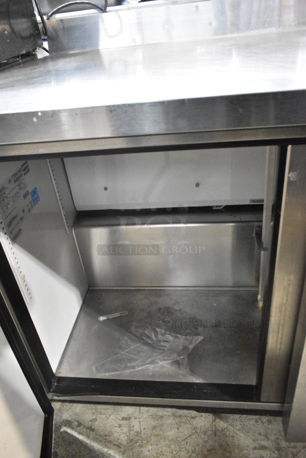 True TWT-48 Stainless Steel Commercial 2 Door Work Top Cooler. 115 Volts, 1 Phase. Tested and Working! - Image 3 of 6