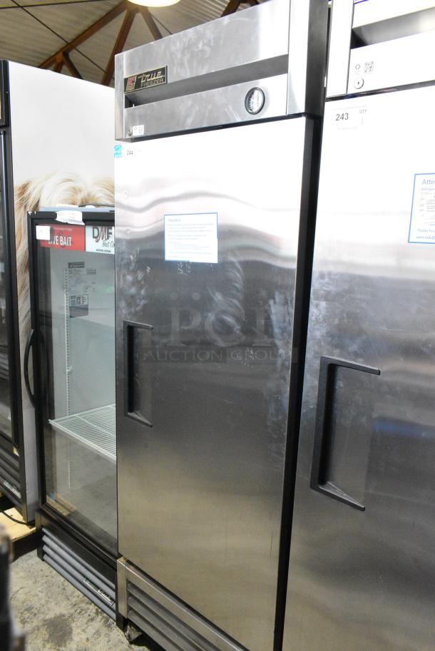 True T-19F Stainless Steel Commercial Single Door Reach In Freezer w/ Poly Coated Racks on Commercial Casters. 115 Volts, 1 Phase. Tested and Working! - Image 2 of 8
