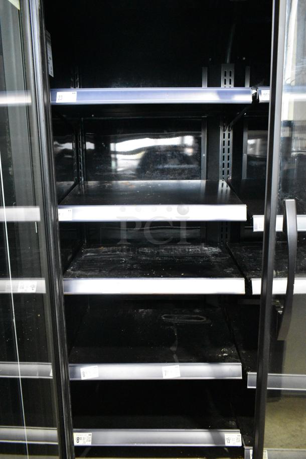 2021 True TVM-48SL-HC Metal Commercial 2 Door Reach In Cooler Merchandiser w/ Metal Shelves. 115 Volts, 1 Phase. Tested and Working! - Image 5 of 7