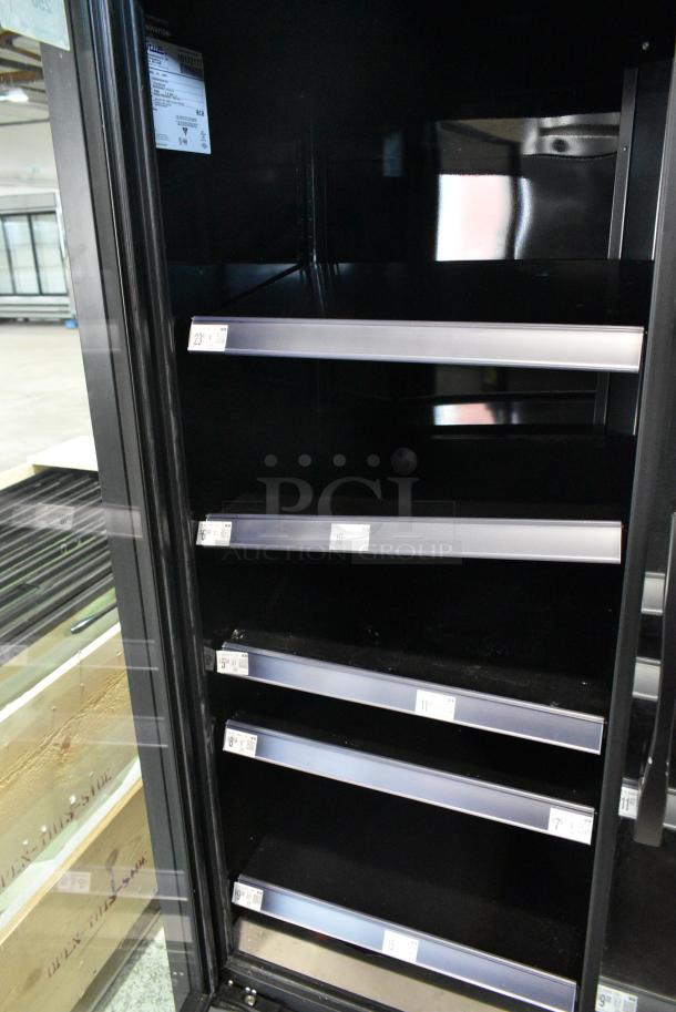 2021 True TVM-48SL-HC Metal Commercial 2 Door Reach In Cooler Merchandiser w/ Metal Shelves. 115 Volts, 1 Phase. Tested and Working! - Image 6 of 7
