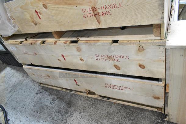 9 BRAND NEW IN CRATE! VSTE 23-1/8"x60" Glass Doors. 9 Times Your Bid! - Image 2 of 4