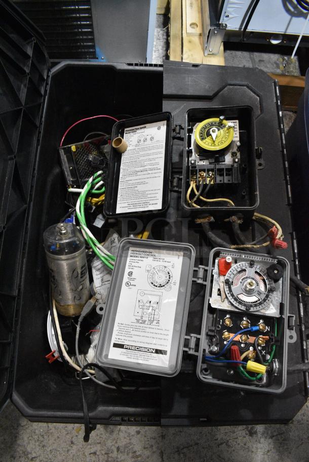 ALL ONE MONEY! Lot of Various Items Including Defrost Controllers, Precision Time Switch, Wires - Image 1 of 10