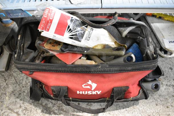 ALL ONE MONEY! Lot of Various Items Including Tool Bag, Folding Table - Image 2 of 8