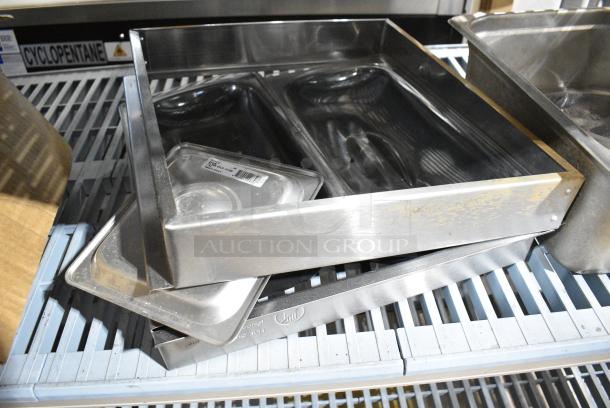 ALL ONE MONEY! Lot of Various Items Including Stainless Steel Bin, Glassware - Image 3 of 4