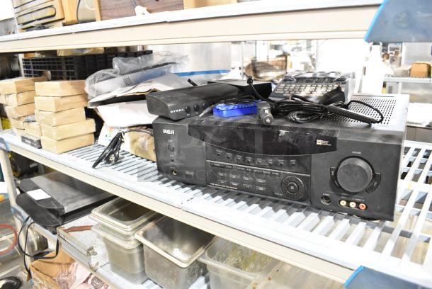 ALL ONE MONEY! Lot of Various Items Including Dec Webcam, Swimming Pool Light, RCA Unit - Image 1 of 6