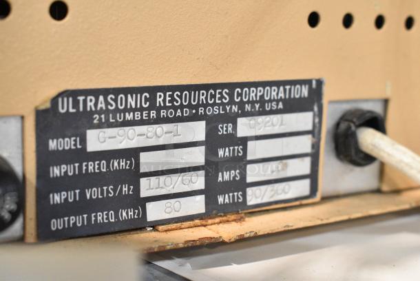 Ultrasonic Resources Metal Countertop Ultrasonic Cleaner. 110 Volts, 1 Phase. - Image 7 of 8