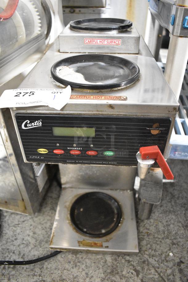 Curtis SCALP3GT63A000 Stainless Steel 3 Burner Coffee Machine w/ Hot Water Dispenser. 120/2220 Volts, 1 Phase. - Image 1 of 8