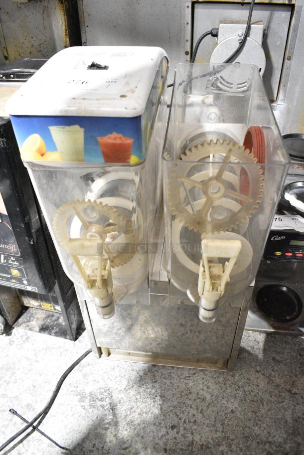 Crathco ID22 Metal Commercial Countertop 2 Hopper Slushie Machine. Missing Lid. 115 Volts, 1 Phase. Tested and Working! - Image 1 of 9