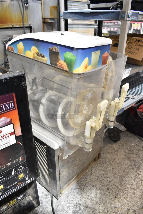 Crathco ID22 Metal Commercial Countertop 2 Hopper Slushie Machine. Missing Lid. 115 Volts, 1 Phase. Tested and Working! - Image 2 of 9