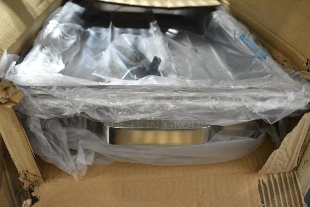 2 BRAND NEW IN BOX! Choice 100FOLDCHAFE Metal Chafer. 2 Times Your Bid! - Image 1 of 7