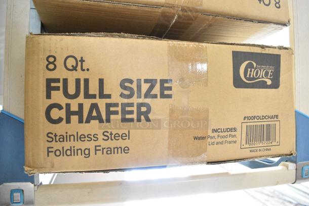 2 BRAND NEW IN BOX! Choice 100FOLDCHAFE Metal Chafer. 2 Times Your Bid! - Image 5 of 7